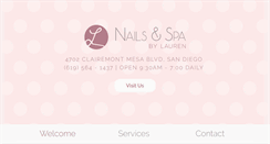 Desktop Screenshot of nailsandspabylauren.com